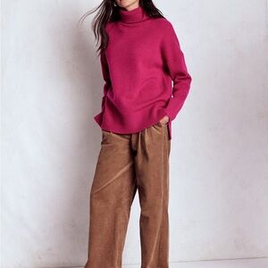 Boden Fuchsia Turtleneck Sweater